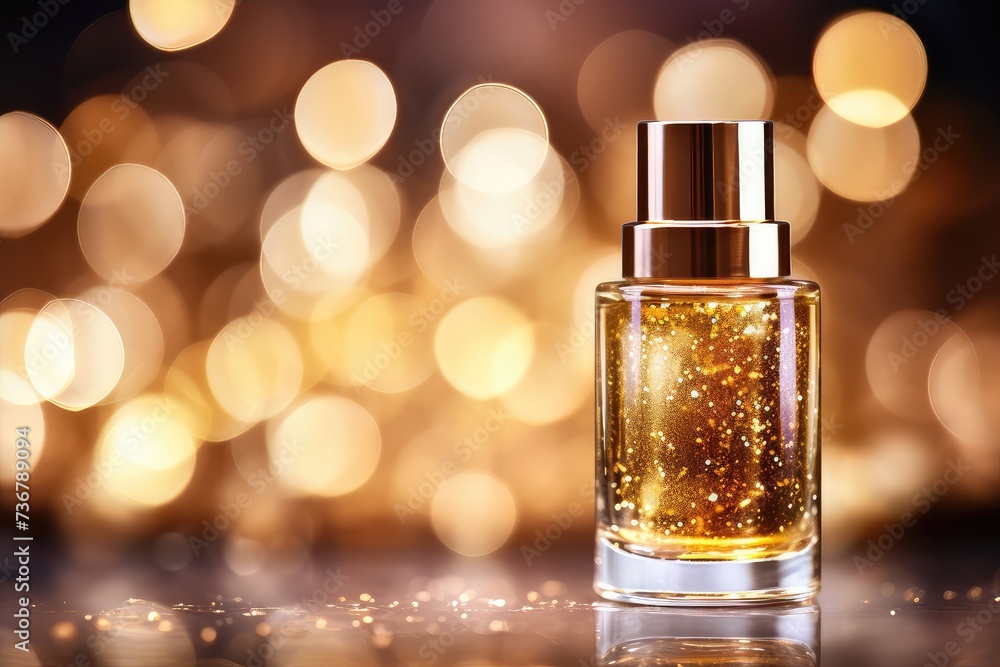 serum cosmetic, luxury bottle on white mirror background, . Design for a moisturizing cream and serum. Concept of vitamins for beauty and heal. serum cosmetic, luxury bottle on white mirror background, . Design for a moisturizing cream and serum. Concept of vitamins for beauty and heal.