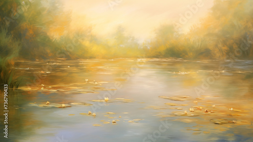 background of river painting