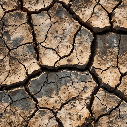 Cracked earth texture background