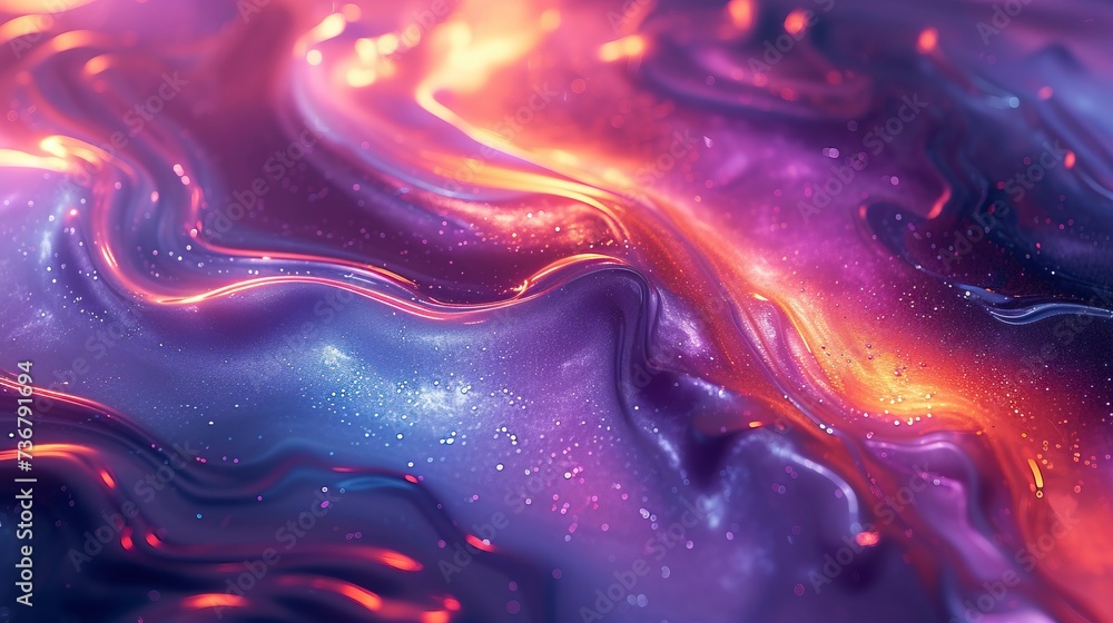 Rainbow-colored liquid waves Rainbow-colored liquid waves