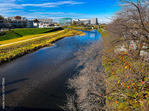 埼玉志木市 いろは親水公園と新河岸川