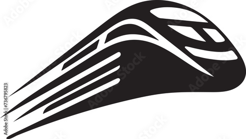 High-Speed Train Silhouette vector