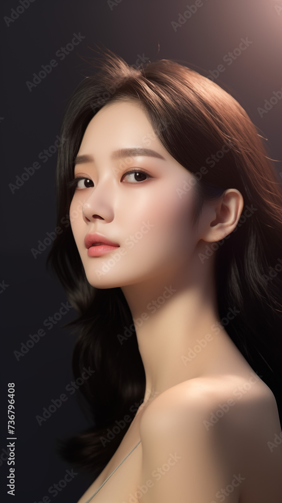 portrait of a woman, pretty korean girl, beautiful k-pop idol member, actress clear skin, cosmetics model, skincare portrait of a woman, pretty korean girl, beautiful k-pop idol member, actress clear skin, cosmetics model, skincare