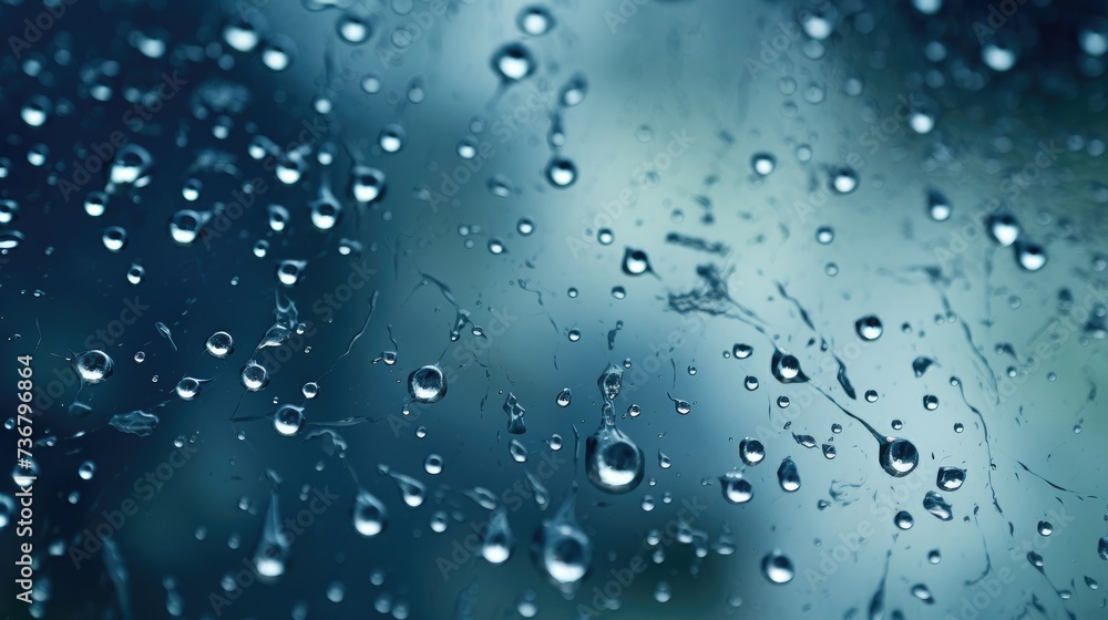 Raindrops create artistic ripples on the ground, crafting a cool summer backdrop. Ai Generated Raindrops create artistic ripples on the ground, crafting a cool summer backdrop. Ai Generated