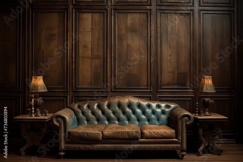 Aged wood paneling bringing history indoors © KerXing