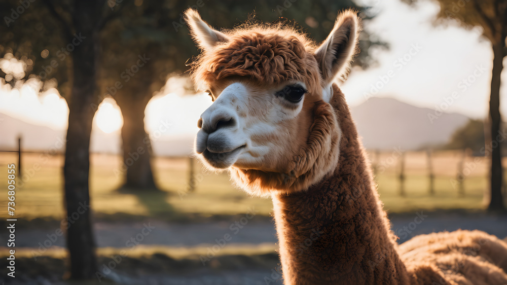 Obraz premium close up of a llama