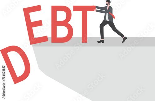 businessmen try pushing a big debt burden on the mountain .


