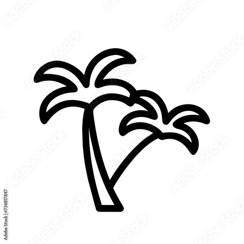 Summer Palms, Tropical palm tree silhouette, vacation and travel, palm trees,