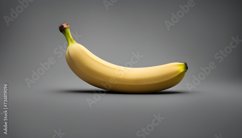  banana on pure black background