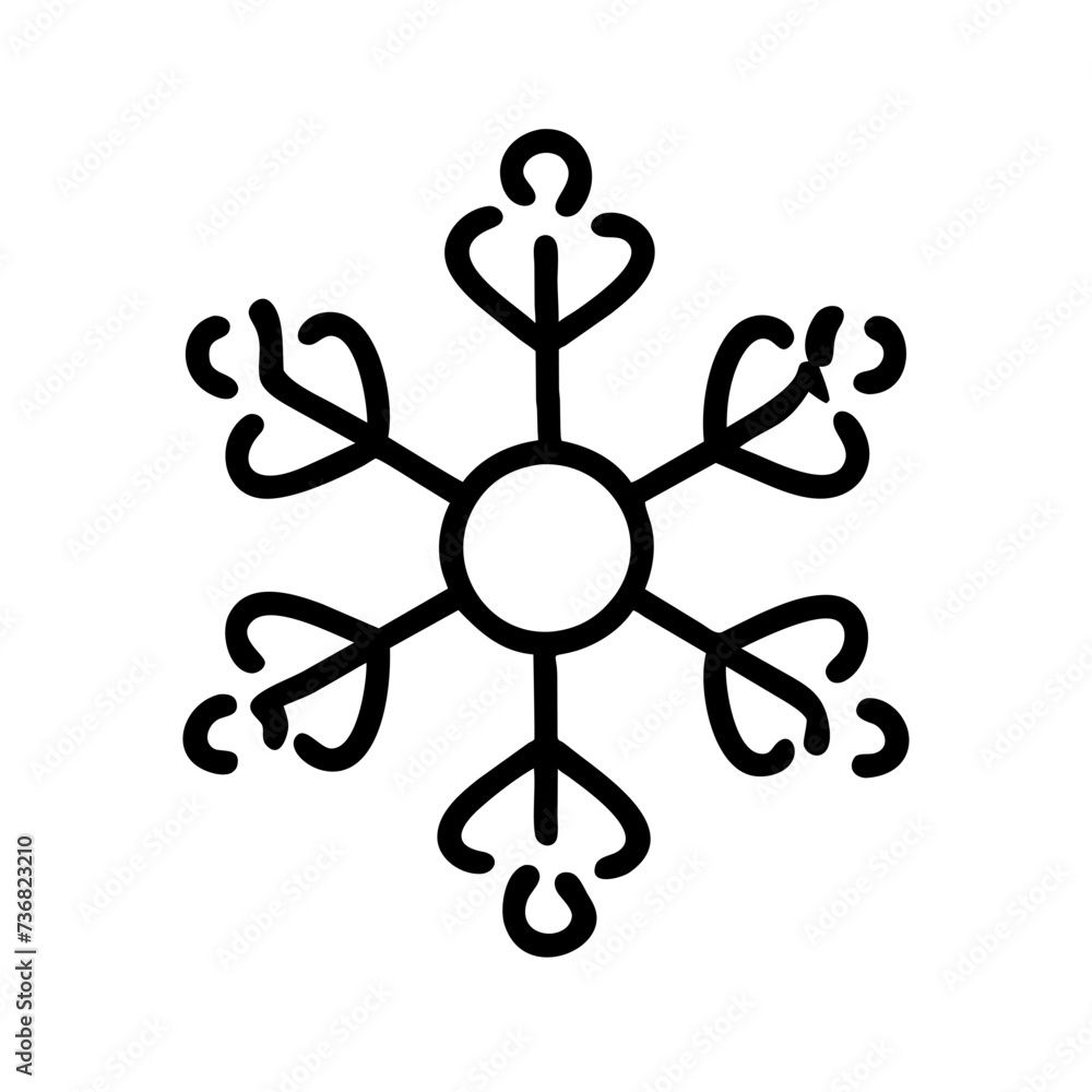 Fototapeta premium Christmas snowflakes, snowflake, snowflakes, snowflake icon, snowflake vector 