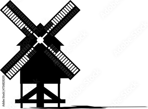 WIND MILL DESIGN VECTOR ART