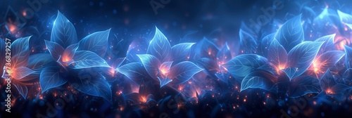 Photographie Columbine Blue Abstract Background, Background Templates For Designer