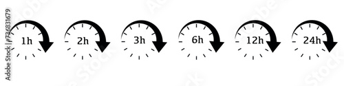 Simple icon representing a clock or timer