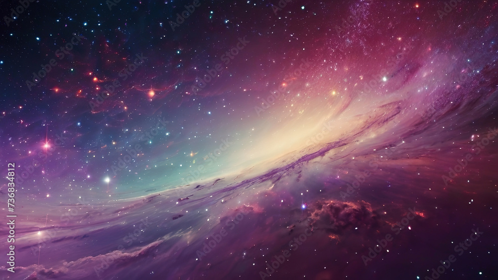 night sky milky way With bright stars and nebulae, the elements of this image decorate the background. night sky milky way With bright stars and nebulae, the elements of this image decorate the background.