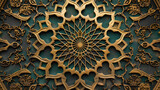 Arabic pattern on the wall. Islamic pattern