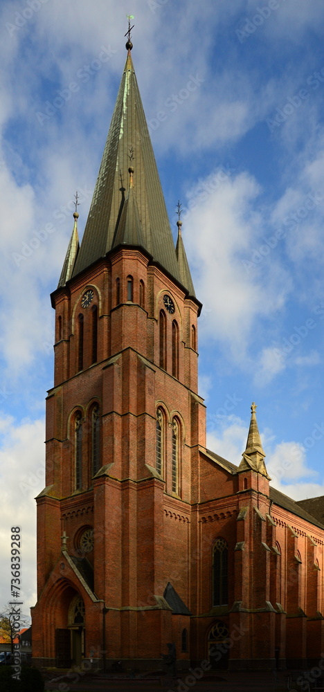 Historical Church in the Town Papenburg, Lower Saxony