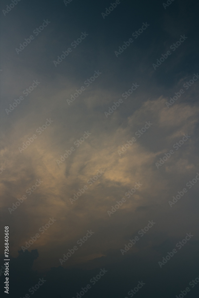 beautiful views of the sunset sky and sunrise sky with colorful clouds