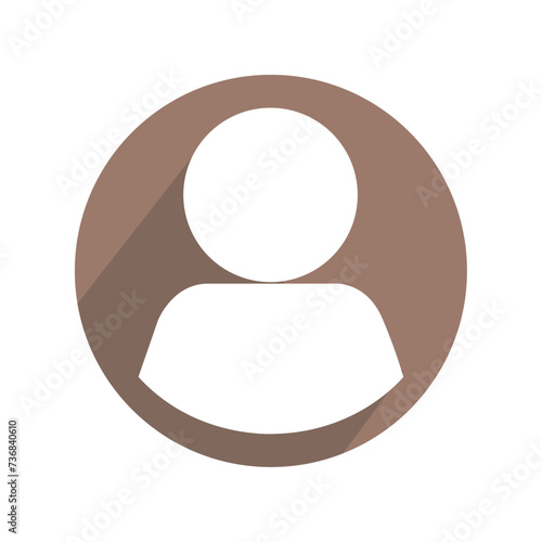 User Icon design for apps and websites. Concept of identification and social media.
