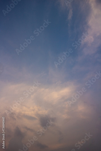 beautiful views of the sunset sky and sunrise sky with colorful clouds © dwara