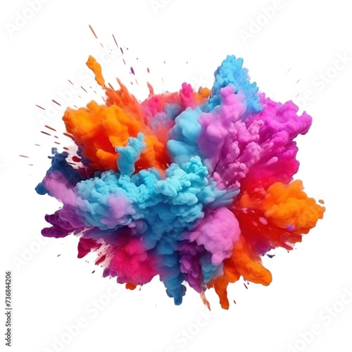 Happy Holi Background for Festival of Colors celebration vector elements for card, greeting, poster design.