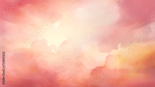 background of red watercolor cloud painting