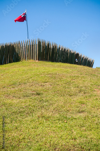 Fence at Fort Loudoun State Historic Site, Historic British Fortifications photo