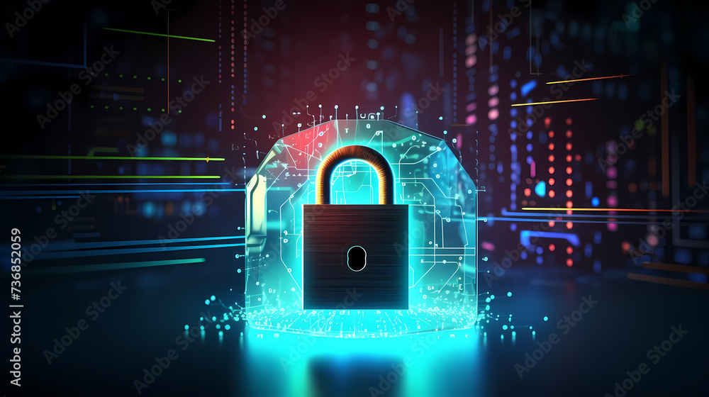 Cyber security background, data security protection concept Cyber security background, data security protection concept