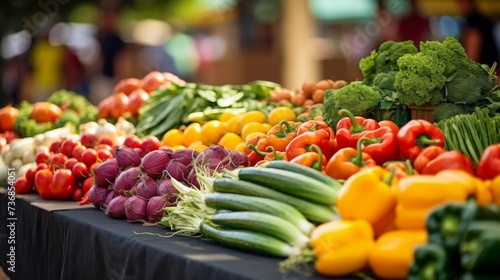 A colorful array of fresh fruits and vegetables at a local farmers market showcasing the abundance of nutritious options available for seniors to maintain their wellbeing.