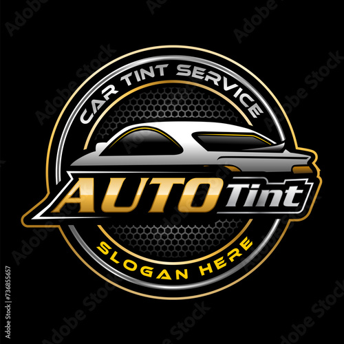 auto tinting logo template