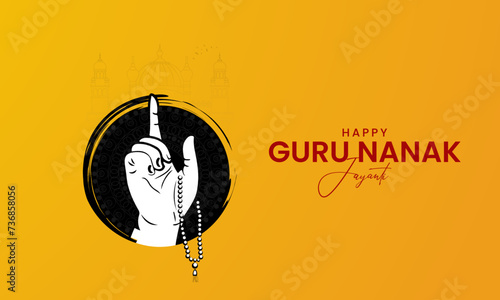 Guru Nanak Jayanti. Happy Guru Nanak Jayanti. Creative ads for social media. 3D Illustration