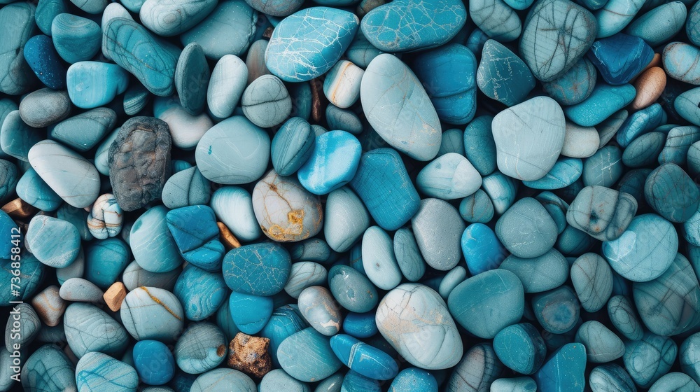Abstract nature pebbles background. Blue pebbles texture. Stone background. Blue vintage color. Sea pebble beach. Beautiful nature. Turquoise color Abstract nature pebbles background. Blue pebbles texture. Stone background. Blue vintage color. Sea pebble beach. Beautiful nature. Turquoise color