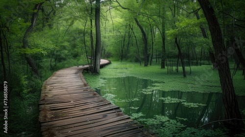 Boardwalk in the park