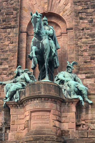 part of Wilhelm I Monument on Kyffhaeuser Mountain Thuringia, Germany photo