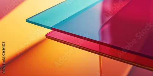 Textures in close-up, sleek plastic surface, Vibrant hues and fine photo