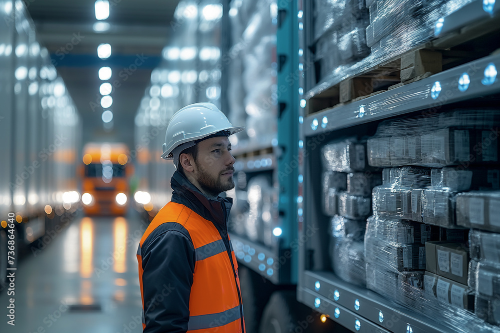 Worker Shipping Warehouse Worker Shipping Warehouse