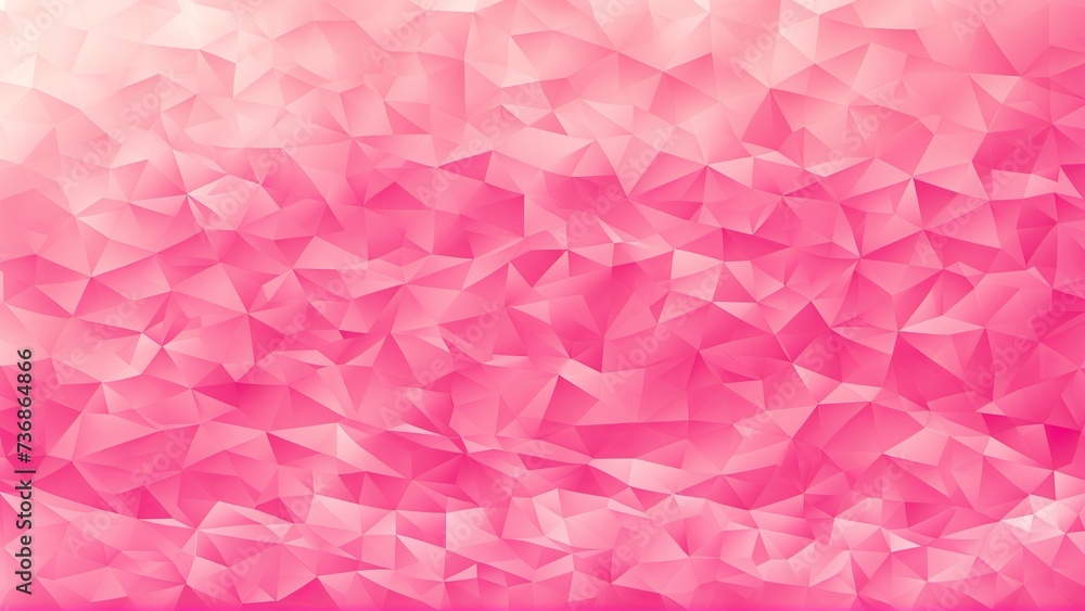 Pink futuristic geometric minimalism banner background with gradient texture and prism 