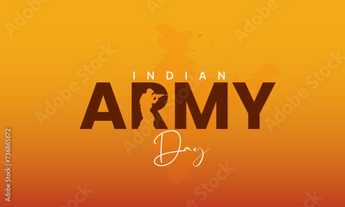 Indian Army Day. Indian Army Day Creative Design. 3D Illustration