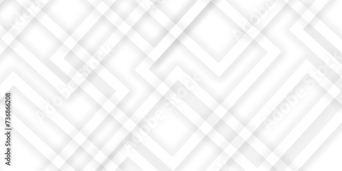 Fototapeta Naklejka Na Ścianę i Meble -  Abstract background with lines White background with diamond and triangle shapes layered in modern abstract pattern design Space design concept Suit for business, corporate, institution presentation.