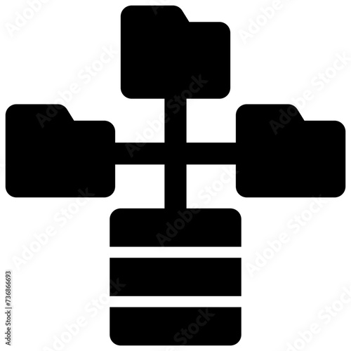 data cases vector glyph icon