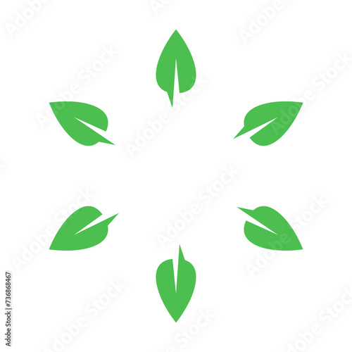 Circle Leaf Icon