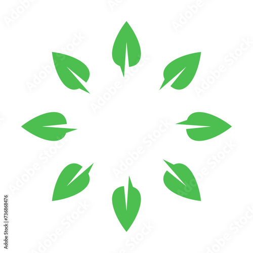 Circle Leaf Icon