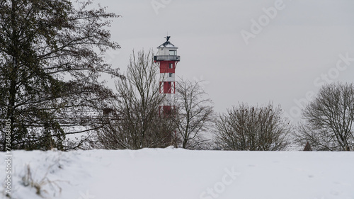 Leuchturm im Winter
