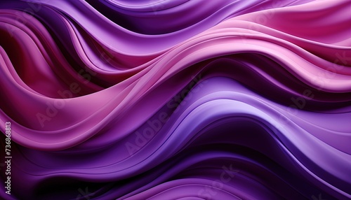 Purple fabric wavy background. Created with Ai