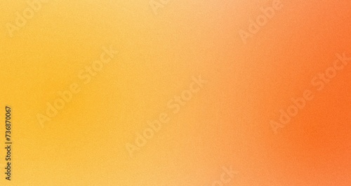 Abstract color gradient background grainy orange teal noise texture backdrop banner poster header cover design.  photo