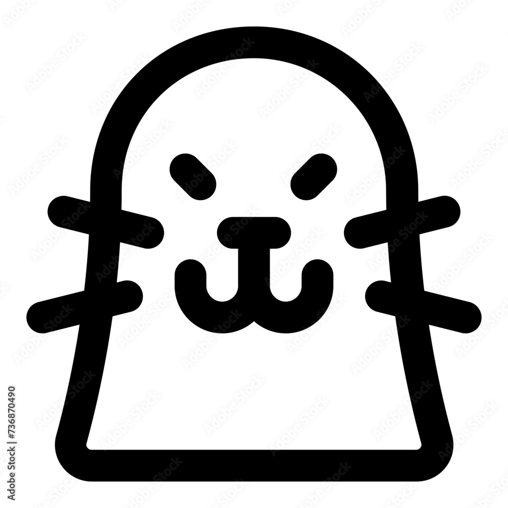 Fototapeta premium seal icon vector illustration asset element