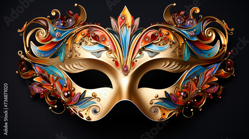 Opera carnival mask cut out. © Ashley
