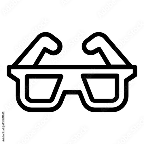 3D glasses icon