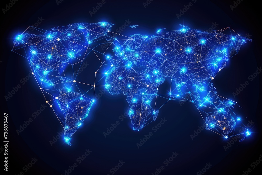 A future user interface and interconnecting map of the world