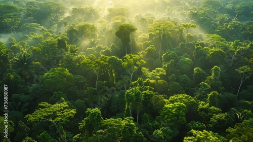 Aerial View of Forest Canopy