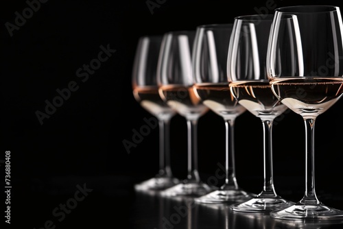 Artwork featuring vacant wine goblets against a dark backdrop.